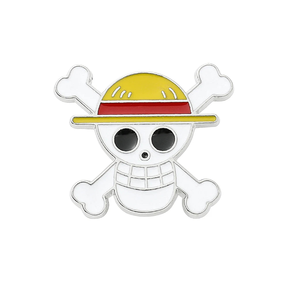 Anime Cartoon Monkey D. Luffy Enamel Lapel Pins