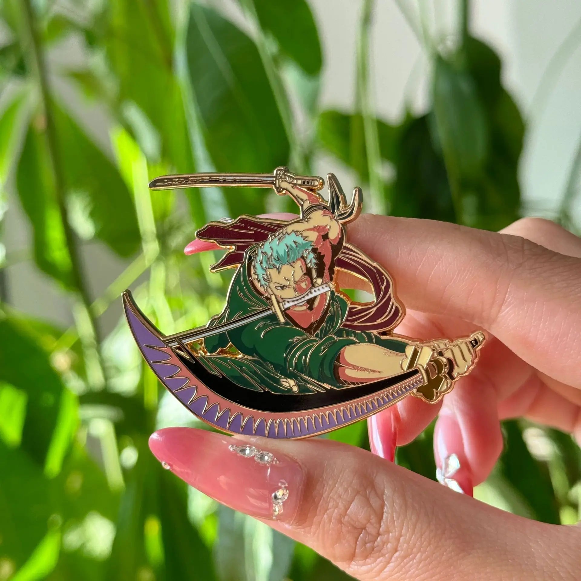 Roronoa Zoro and Luffy Gear 5 Enamel Pin