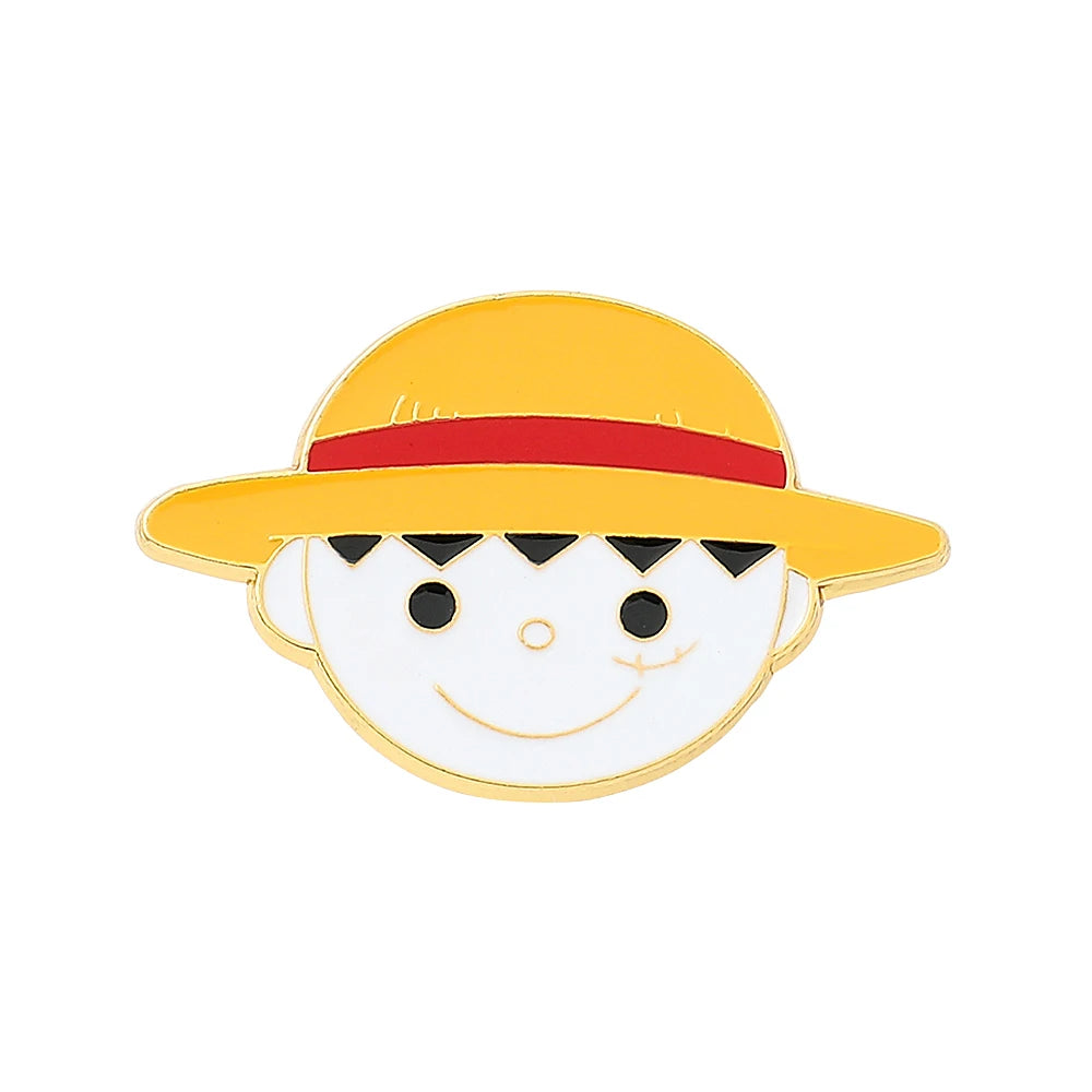 Anime Cartoon Monkey D. Luffy Enamel Lapel Pins