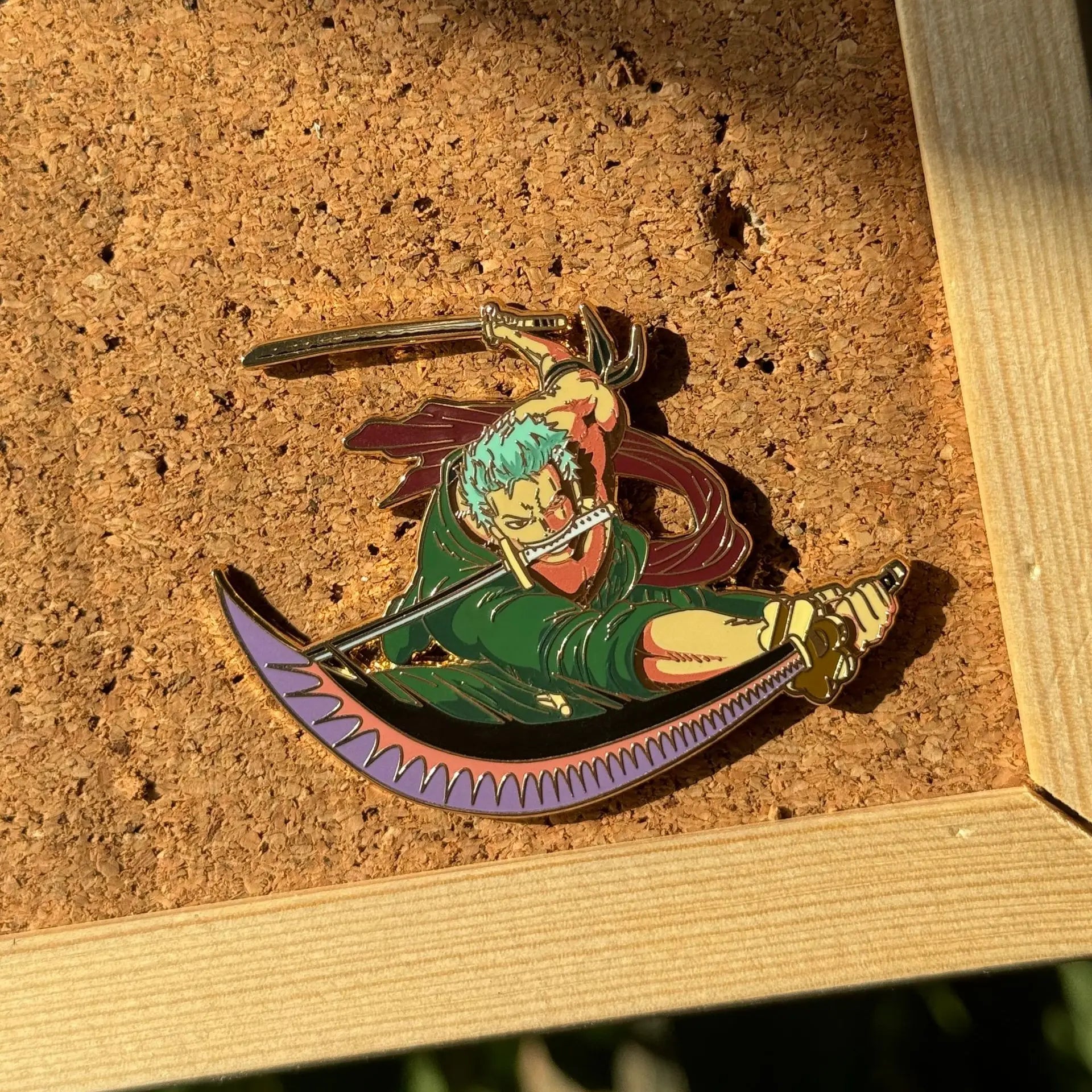 Roronoa Zoro and Luffy Gear 5 Enamel Pin